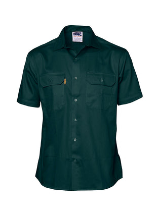 Cotton Drill Work Shirt - Short Sleeve (DN-3201)