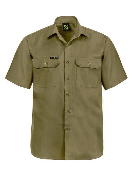Mens Short Sleeve Cotton Shirt (NC-WS3021)