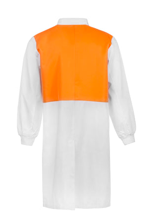 Hi Vis Food Industry Long Sleeve Long Length Dustcoat with Mandarin Collar (NC-WJ3194)