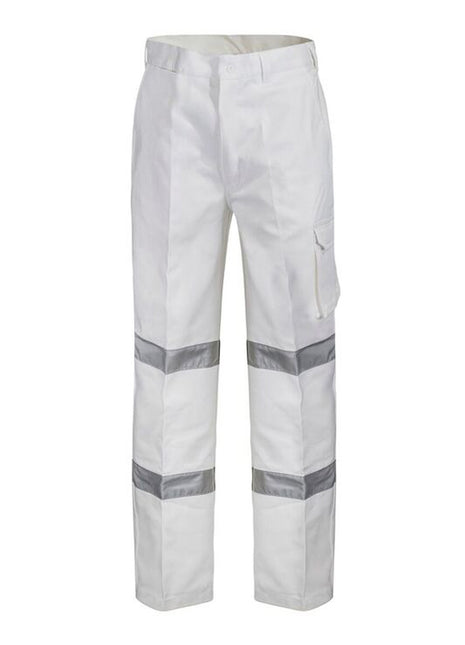 Mens Cargo Cotton Drill Trouser Long with Reflective Tape (NC-WP3223L)