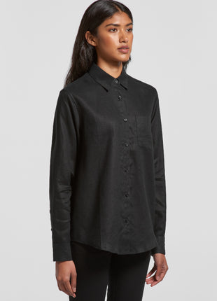 Womens Linen Shirt (AS-4418)