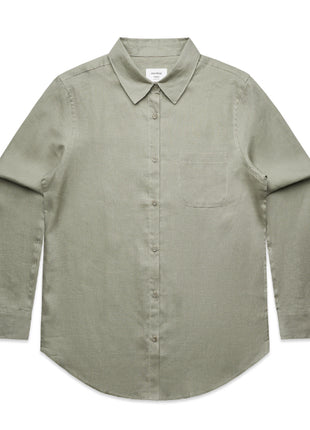 Womens Linen Shirt (AS-4418)