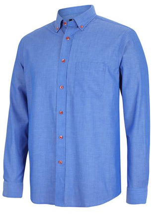 Long Sleeve Indigo Chambray Shirt (JB-4IC)