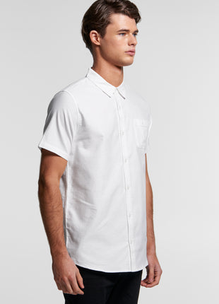 Mens Oxford Short Sleeve Shirt (AS-5407)