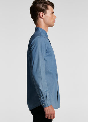 Mens Blue Denim Shirt (AS-5409)