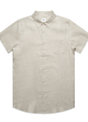 Mens Linen Short Sleeve Shirt (AS-5420)