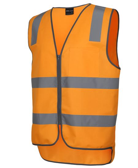 Aust. Rail (D+N) Zip Safety Vest (JB-6DVTV)
