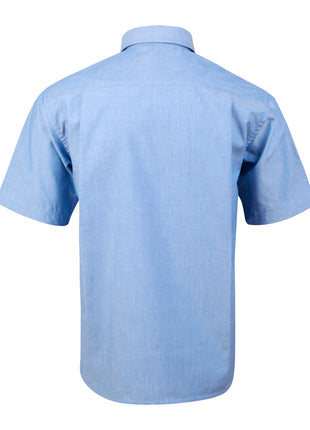 Mens Chambray Shirt Short Sleeve (WS-BS03S)