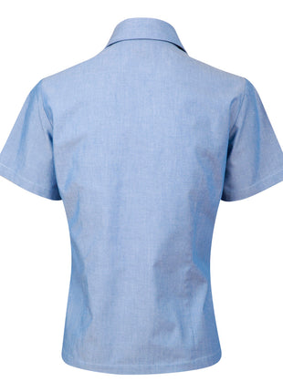 Womens Short Sleeve Chambray Shirt (WS-BS05)