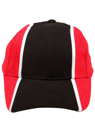 Heavy Brushed Cotton Tri-Color Baseball Cap (WS-CH83)