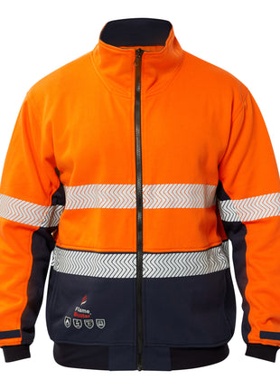 Mens Hi Vis HRC 2 Inherent 3 in 1 Wet Weather Jacket with Reflective Tape (NC-FJV032)