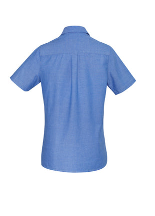 Ladies Wrinkle Free Chambray Short Sleeve Shirt (BZ-LB6200)