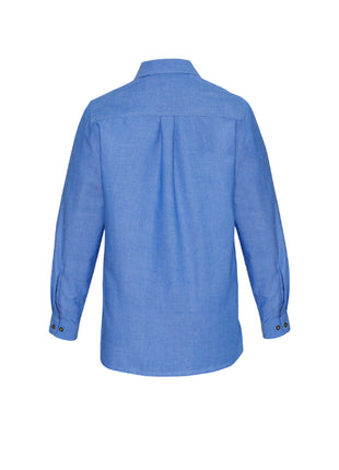 Ladies Wrinkle Free Chambray Long Sleeve Shirt (BZ-LB6201)
