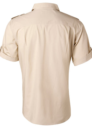 Mens Short Sleeve Military Shirt (WS-M7911)