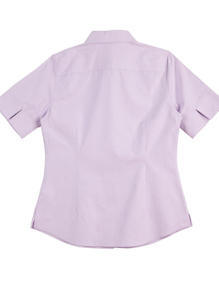 Womens CVC Oxford Short Sleeve Shirt (WS-M8040S)