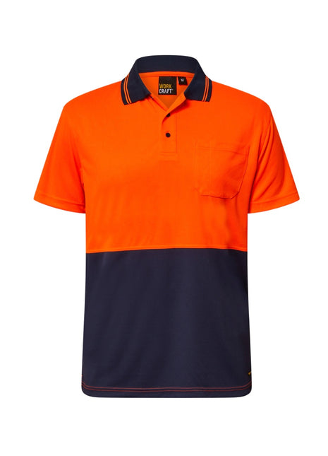 Hi Vis Lightweight Short Sleeve Micromesh Polo Shirt with Pocket (NC-WSP208)