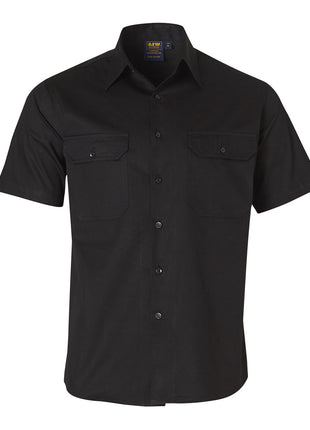 Cool-Breeze Short Sleeve Cotton Work Shirt (WS-WT01)