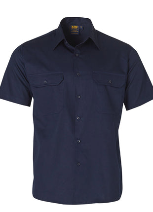 Cool-Breeze Short Sleeve Cotton Work Shirt (WS-WT01)