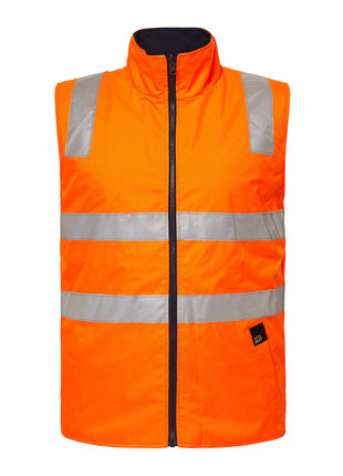 Hi Vis Reversible Fleece Vest with Reflective Tape (NC-WW9014)