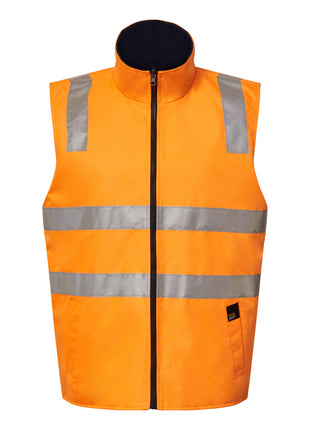 Hi Vis Vic Rail Reversible Fleece Vest with Reflective Tape (NC-WW9021)