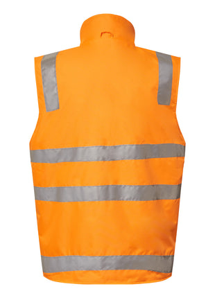 Hi Vis Vic Rail Reversible Fleece Vest with Reflective Tape (NC-WW9021)