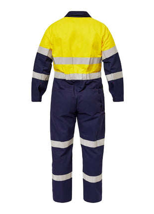 Mens Hi Vis Cotton Drill Coveralls with Reflective Tape (NC-WC3063)