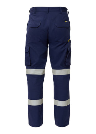 Mens Cargo Cotton Drill Trouser with Reflective Tape (NC-WP4017)