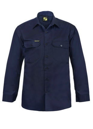 Mens Long Sleeve Cotton Drill Shirt (NC-WS3020)