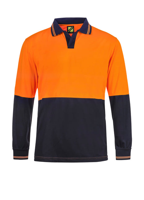 Hi Vis Long Sleeve Food Industry Micromesh Polo Shirt (NC-WSP206)