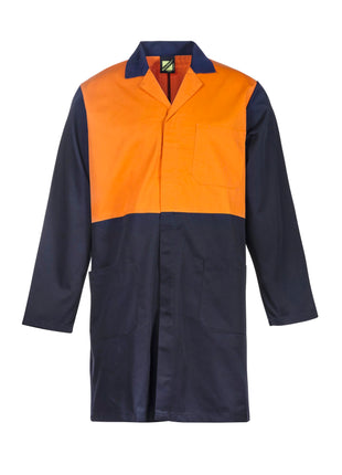 Hi Vis Long Sleeve Dustcoat with Patch Pockets (NC-WJ047)
