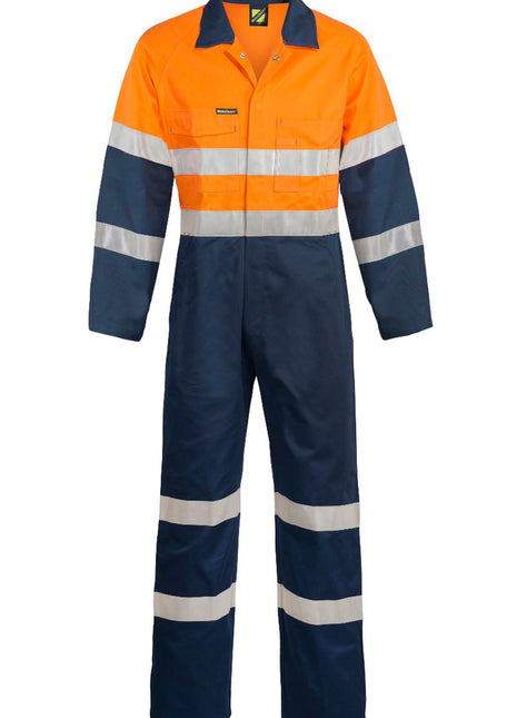 Mens Hi Vis Cotton Drill Coveralls with Reflective Tape (NC-WC3056)