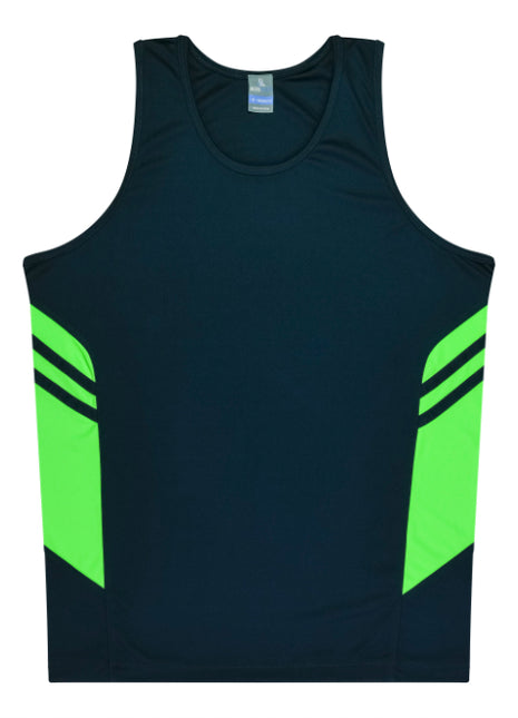 Tasman Mens Singlets - W1111 (AP-1111-BL)