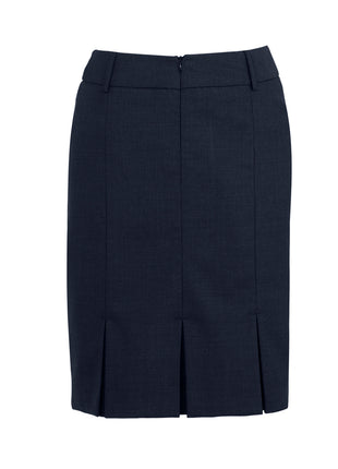 Comfort Wool Stretch Womens Multi-Pleat Skirt (BZ-24015)