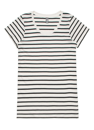 Womens Loop Stripe T-Shirt (AS-4023)