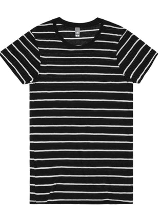 Womens Basic Stripe T-Shirt (AS-4025)