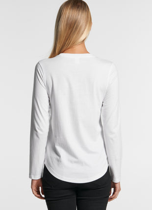 Womens Curve Long Sleeve T-Shirt (AS-4055)