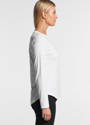Womens Curve Long Sleeve T-Shirt (AS-4055)