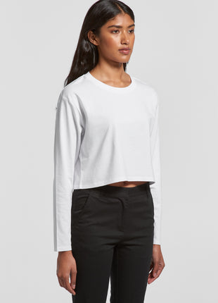 Womens Crop Long Sleeve T-Shirt (AS-4058)