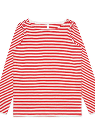 Womens Bowery Stripe Long Sleeve T-Shirt (AS-4061)