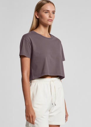 Womens Faded Crop T-Shirt (AS-4062F)