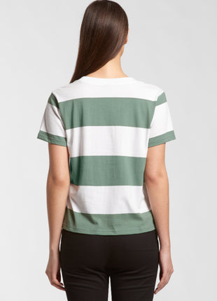 Womens Wide Stripe T-Shirt (AS-4066)