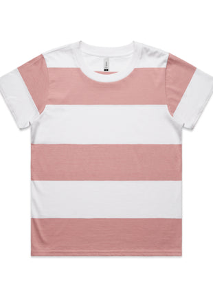 Womens Wide Stripe T-Shirt (AS-4066)
