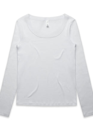 Womens Organic Rib Long Sleeve T-Shirt (AS-4075)
