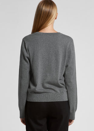 Womens Knit Crew Jumper (AS-4110)