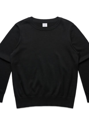 Womens Knit Crew Jumper (AS-4110)
