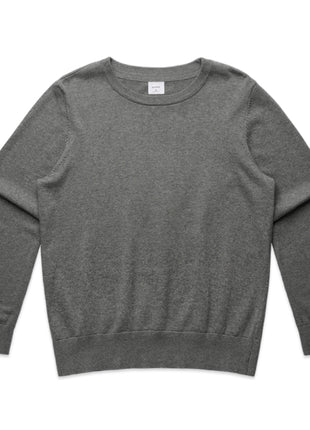 Womens Knit Crew Jumper (AS-4110)