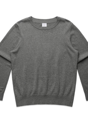 Womens Knit Crew Jumper (AS-4110)