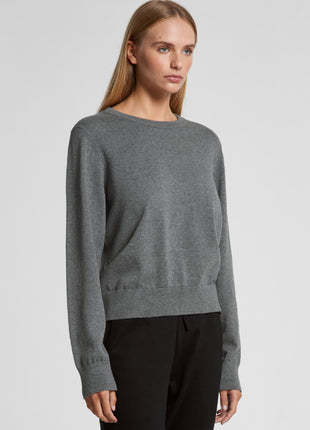 Womens Knit Crew Jumper (AS-4110)