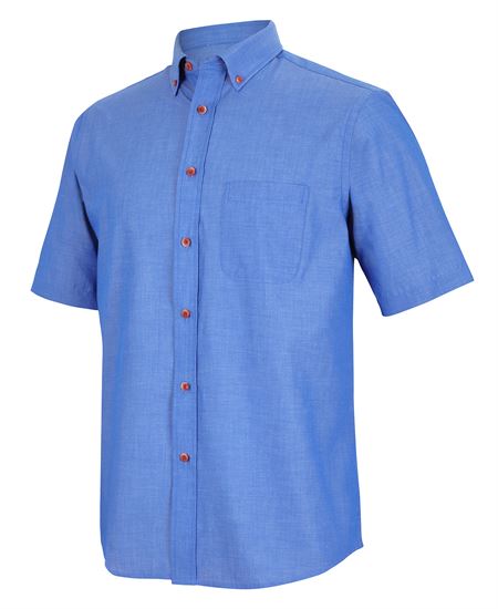 Short Sleeve Indigo Chambray Shirt (JB-4ICS)