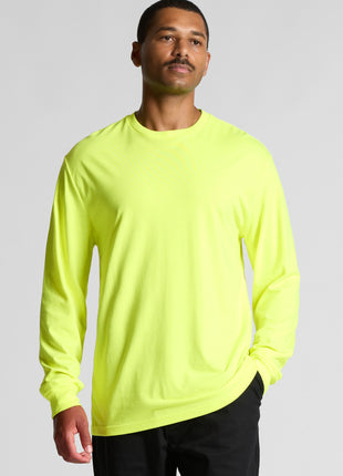 Mens Block Long Sleeve T-Shirt (Safety Colours) (AS-5054F)